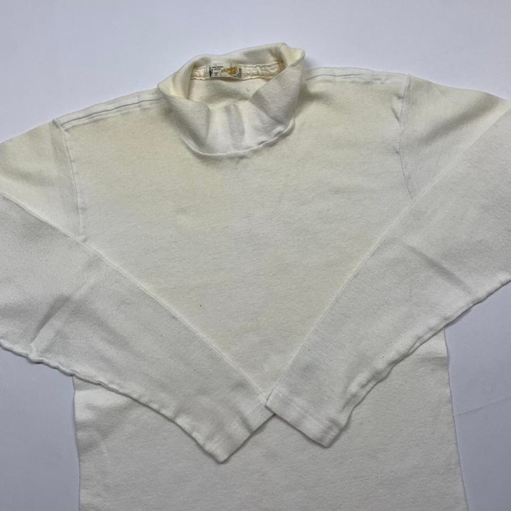 Vintage 70s 80s‎ Munsingwear Mock Neck Longsleeve Thermals Size Medium